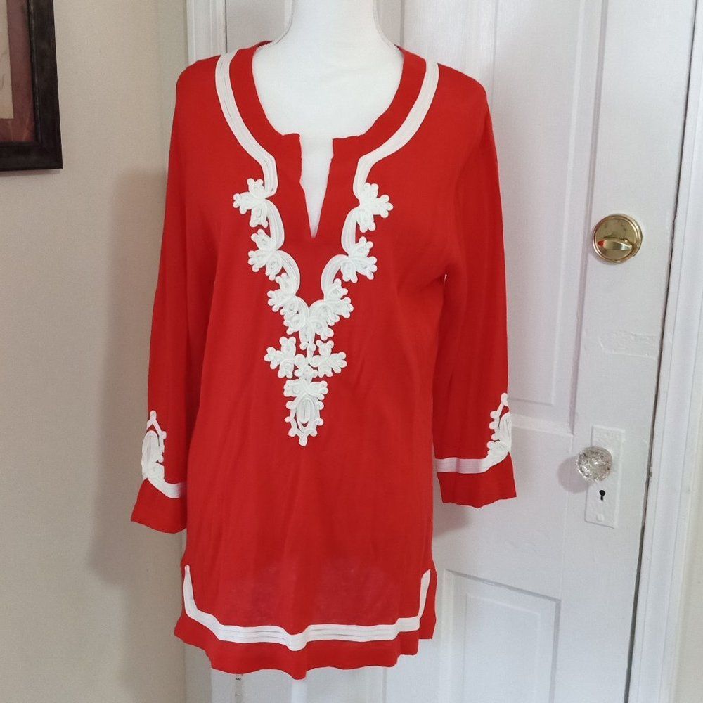 SPIEGEL Women's Long Sleeve Fine Gage Knit Top (Size L/12-14) RED COLOR ~ NEW!!!